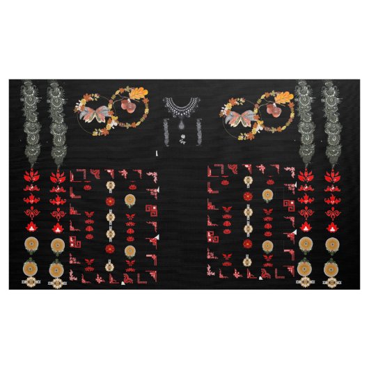 Ajrak-achtige stijl stof (Yard (91,4 cm))