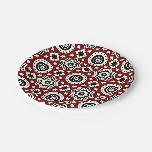 Ajrak Tribal Pattern Bord (Gekanteld)