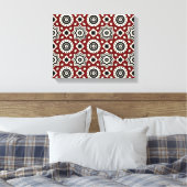 Ajrak Tribal Pattern Canvas (Insitu (Slaapkamer))