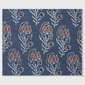 Ajrakh Pattern en block print Pattern en batik p Cadeaupapier (Vlak)