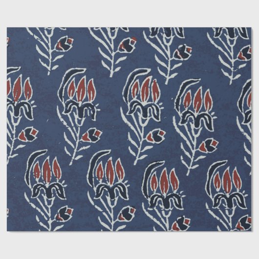 Ajrakh Pattern en block print Pattern en batik p Cadeaupapier (Vlak)