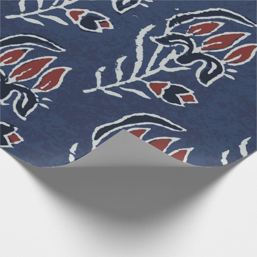 Ajrakh Pattern en block print Pattern en batik p Cadeaupapier (Hoek)