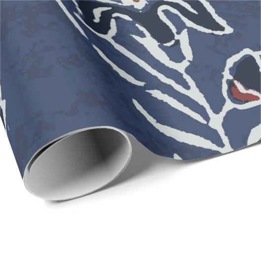 Ajrakh Pattern en block print Pattern en batik p Cadeaupapier (Rol Hoek)