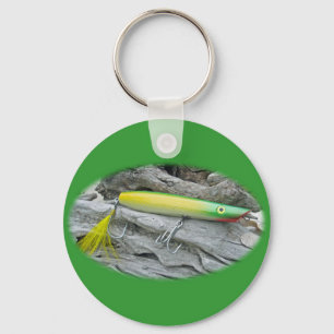 AJS Popper "Green Greenie" Saltwater Vist Lure Sleutelhanger