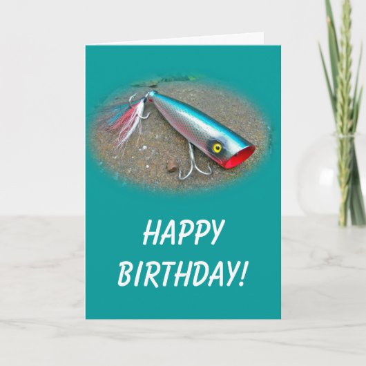 AJS Saltwater Lure Popper Blue Dragon Items Kaart (Voorkant)