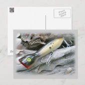 AJS Saltwater Lure Popper Coordinating Items Briefkaart (Voorkant / Achterkant)