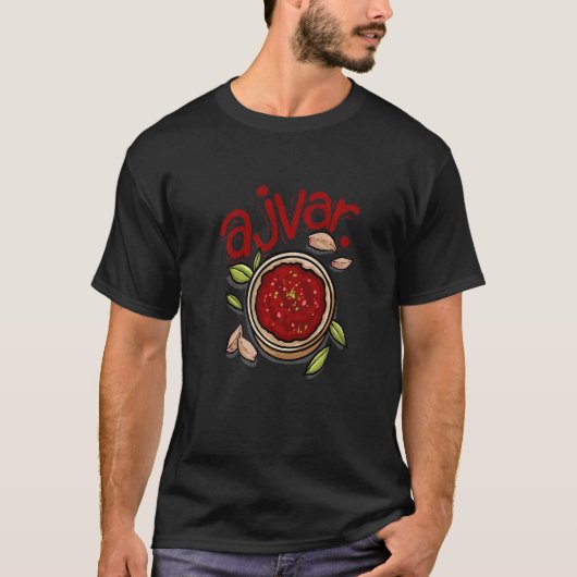 Ajvar Sweet Bell Peppers Macedonian Food Ajvar Rec T-shirt (Voorkant)