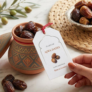 Ajwa Dadels Persoonlijk Islamitisch Hajj Cadeautag Cadeaulabel