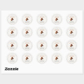 Ajwa-dates Islamitisch Hajj-cadeau Ronde sticker (Vel)