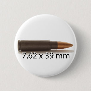 AK47 Ammo 7.62x39mm Ronde Button