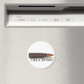 AK47 Ammo 7.62x39mm Ronde Magneet (Insitu (Vaatwasser))