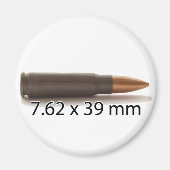 AK47 Ammo 7.62x39mm Ronde Magneet (Voorkant)