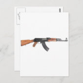 AK47 het geweer van de aanval Briefkaart (Voorkant / Achterkant)