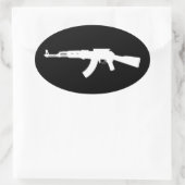 ak47 ovale sticker (Tas)