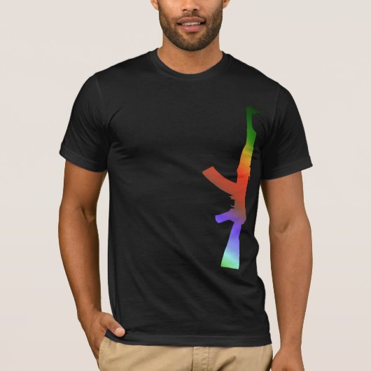 AK47 regenboog T-shirt (Voorkant)