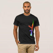 AK47 regenboog T-shirt (Voorkant volledig)