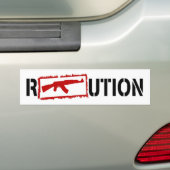 AK47 REVOLUTIE BUMPERSTICKER (Op auto)