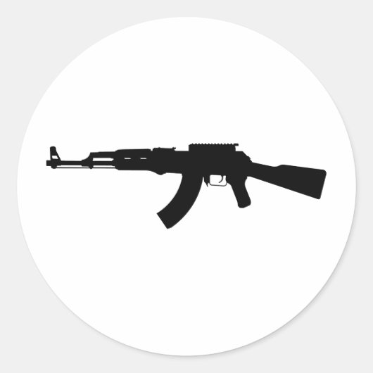 ak47 ronde sticker (Voorkant)