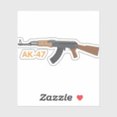 AK-47 Aanvalsgeweer Sticker (Vel)