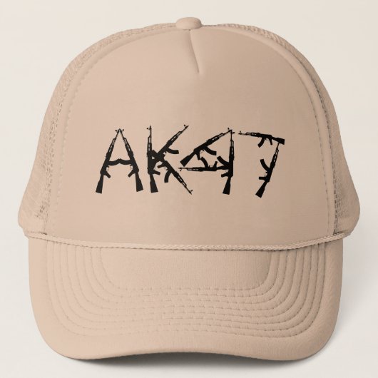 AK 47 AK-47 Rifle Marksman Pistool Rifle Trucker Pet (Voorkant)