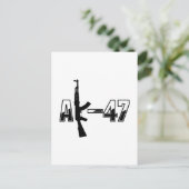 AK-47 AKM Aanvalsgeweer Logo Briefkaart (Staand voorkant)