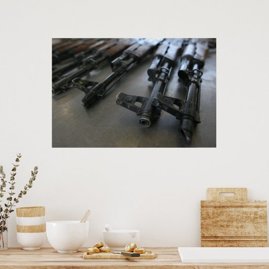 AK-47 Assault Rifiles Poster (Keuken)