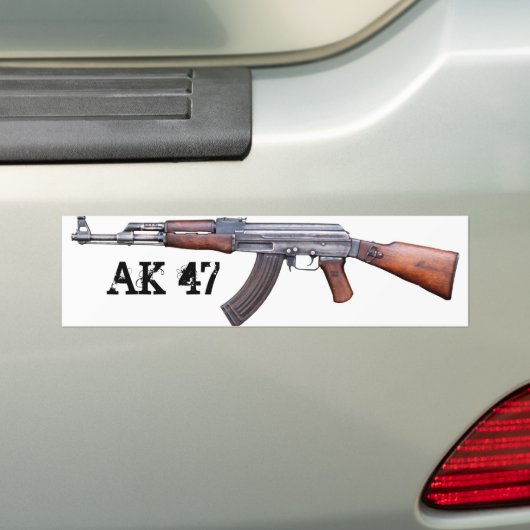 AK-47 BUMPERSTICKER (Op auto)