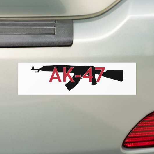 AK-47 BUMPERSTICKER (Op auto)
