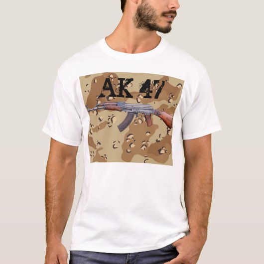 AK-47 Desert Camo T-shirt (Voorkant)