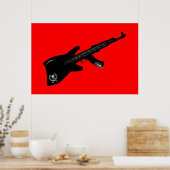 AK 47 Guitar Poster (Keuken)