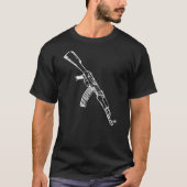 AK-47 Kalashnikov AK47 Rifle Eigenaar T-shirt (Voorkant)