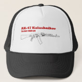 AK-47 Kalashnikov - Het betrouwbaarste pistool Trucker Pet (Voorkant)