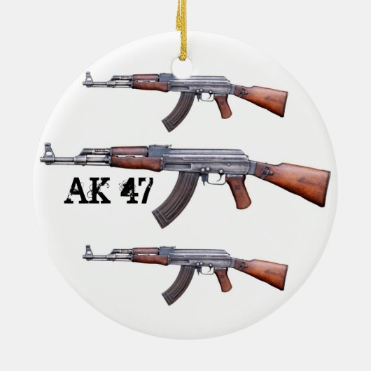 AK-47 KERAMISCH ORNAMENT (Achterkant)