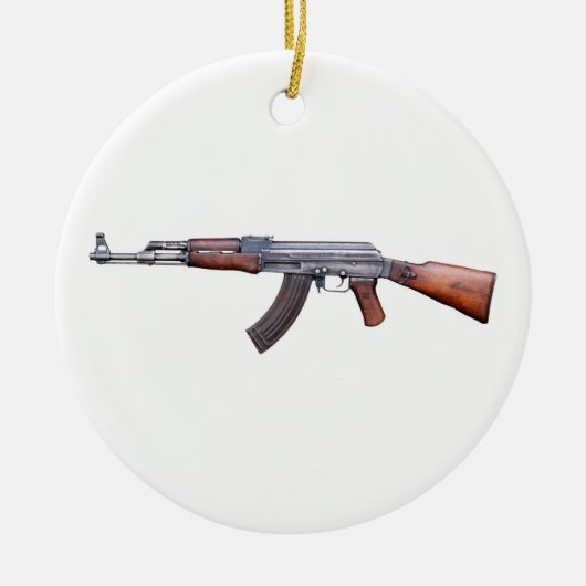 AK-47 KERAMISCH ORNAMENT (Voorkant)