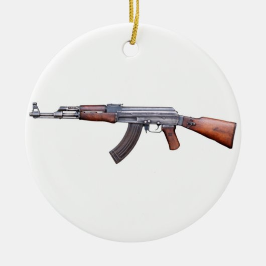 AK-47 KERAMISCH ORNAMENT (Voorkant)