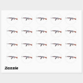 AK-47 RONDE STICKER (Vel)