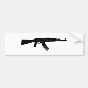 AK-47 Silhouette Bumpersticker