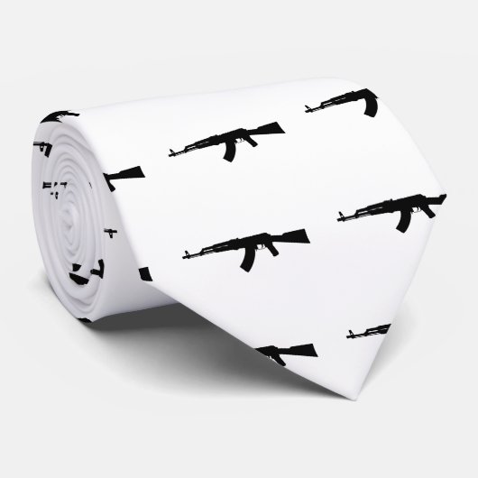 AK-47 Silhouette Stropdas (Opgerold)