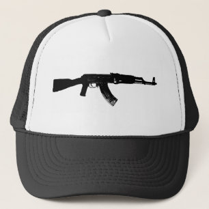 AK-47 Silhouette Trucker Pet