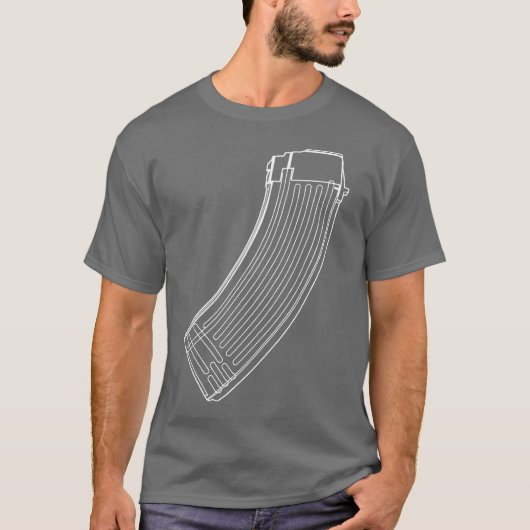 AK-47-tijdschrift T-shirt (Voorkant)