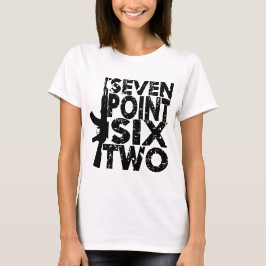 AK-47 Zeven punt Zes Twee T-shirt (Voorkant)