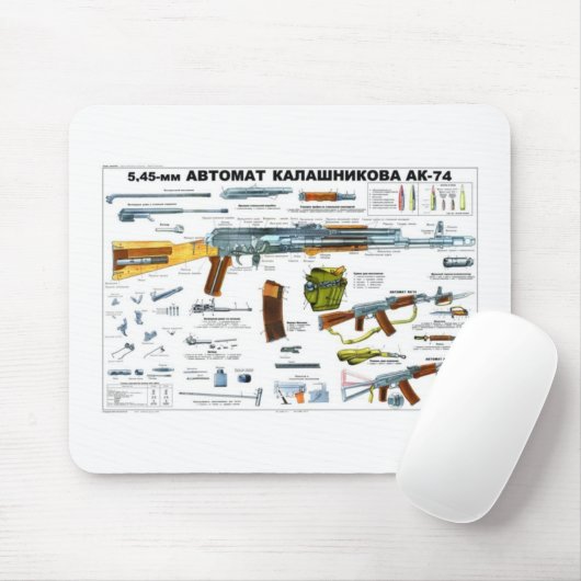 Ak 74 mousepad muismat (Met muis)