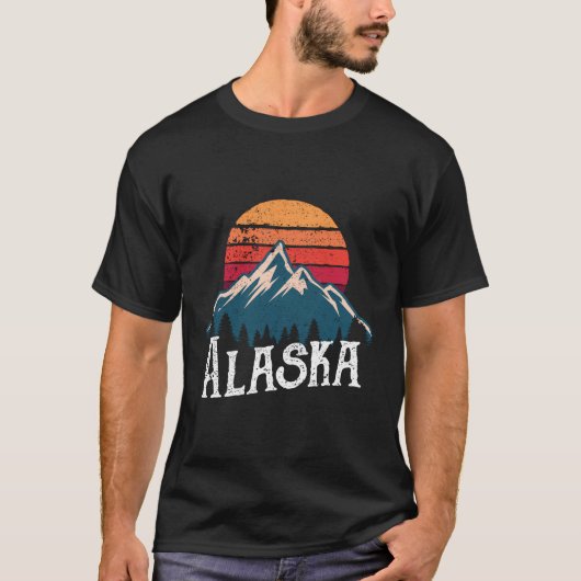  AK Alaska Mountains Outdoor Wildness Hoodi T-shirt (Voorkant)