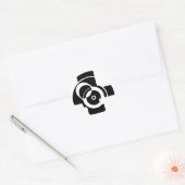 AK Boltface Ronde Sticker (Envelop)