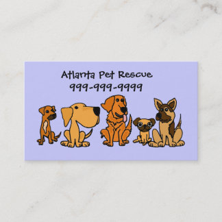 AK- Fun Puppy Dogs Cartoon Visitekaartjes