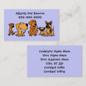 AK- Fun Puppy Dogs Cartoon Visitekaartjes (Voorkant / Achterkant)