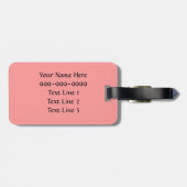 AK- Funny Black Poodle Bagagelabel (Achterkant horizontaal)