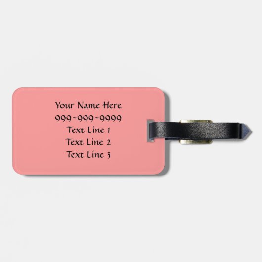 AK- Funny Black Poodle Bagagelabel (Achterkant horizontaal)