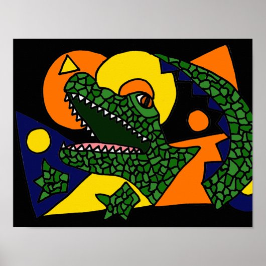 AK-Gator Art Poster (Voorkant)