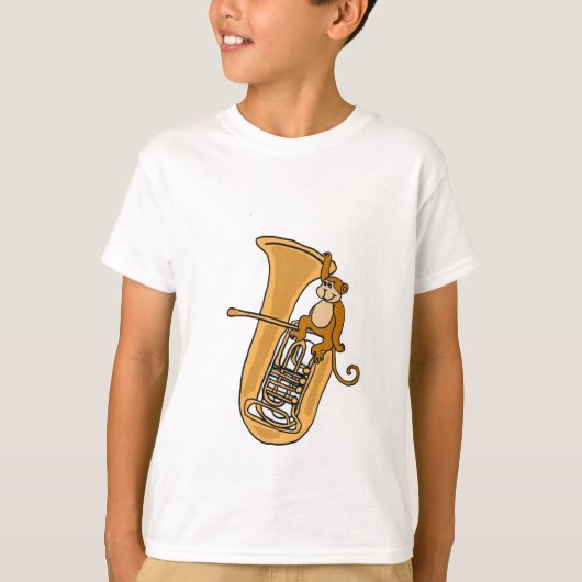 AK- Shirt van aap en tuba (Voorkant)